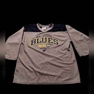 CCM St. Louis Blues Vintage Hockey Jersey Gray Size M